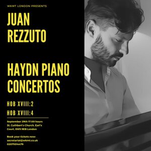 Our Director playing Haydn Piano Concertos