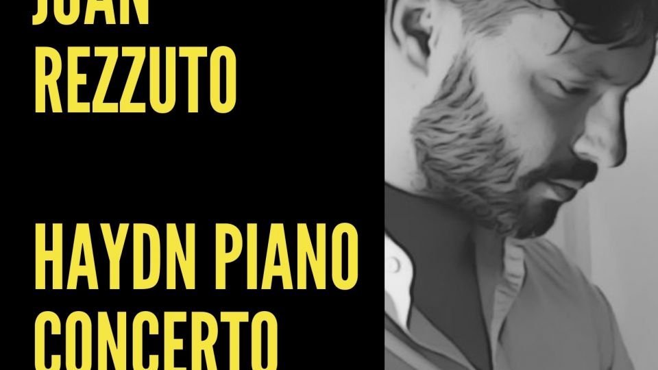 Our Director playing Haydn Piano Concerto